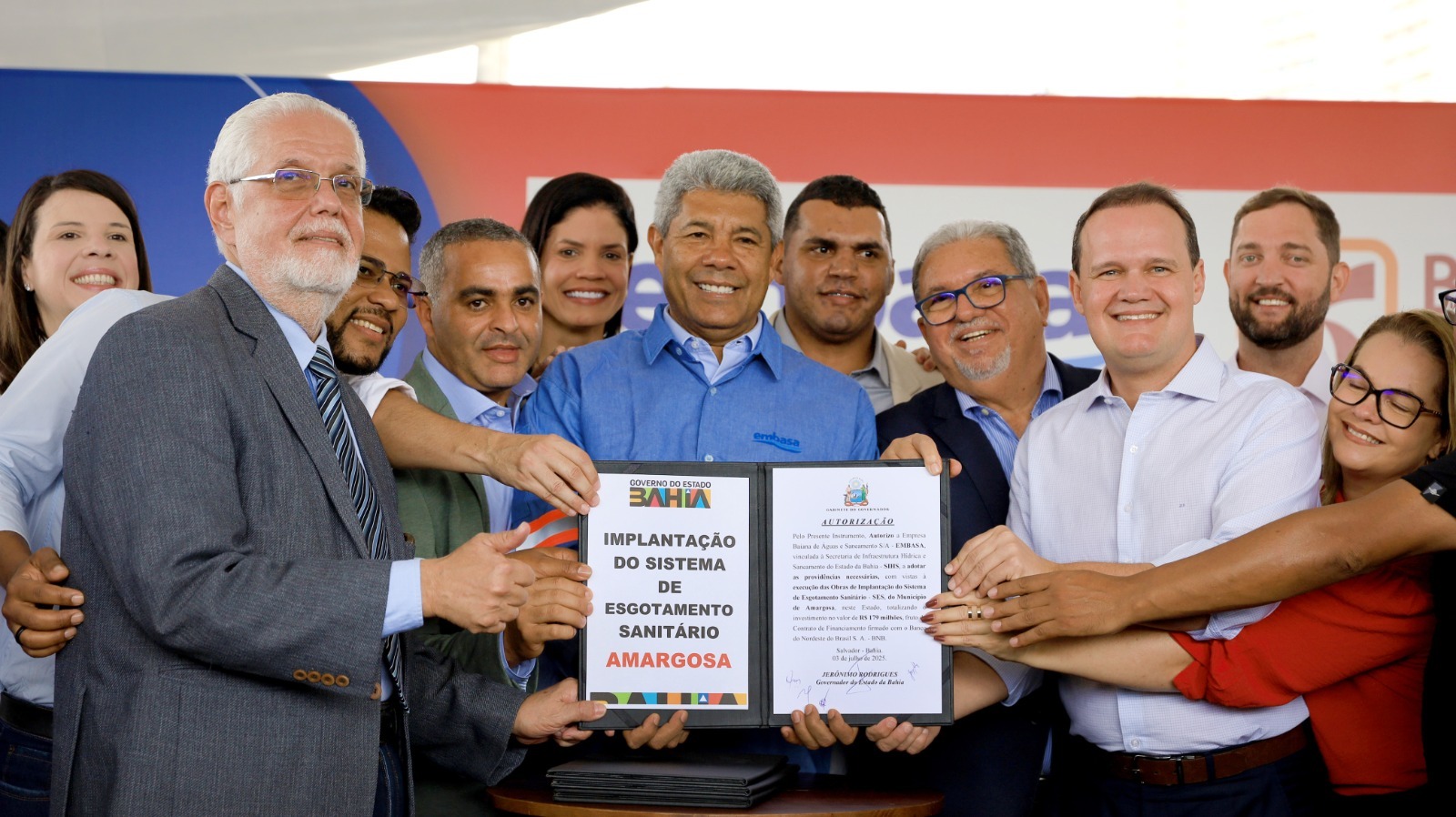 Governo do Estado firma contrato com Banco do Nordeste para implantar e ampliar sistemas de esgotamento sanitário em municípios baianos