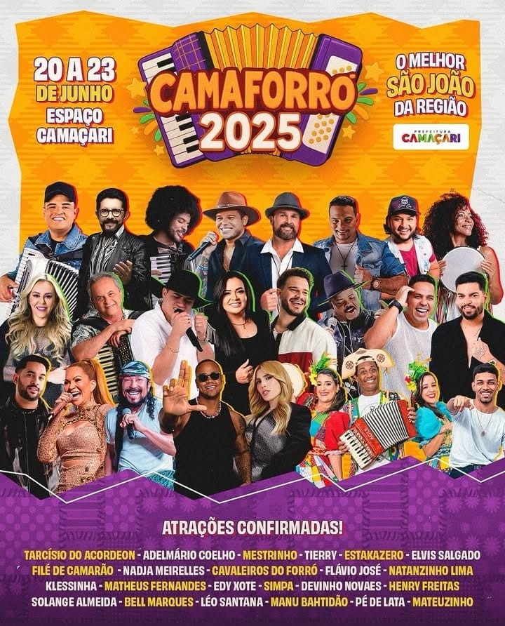 Camaforró 2025: confira a programação do São João de Camaçari